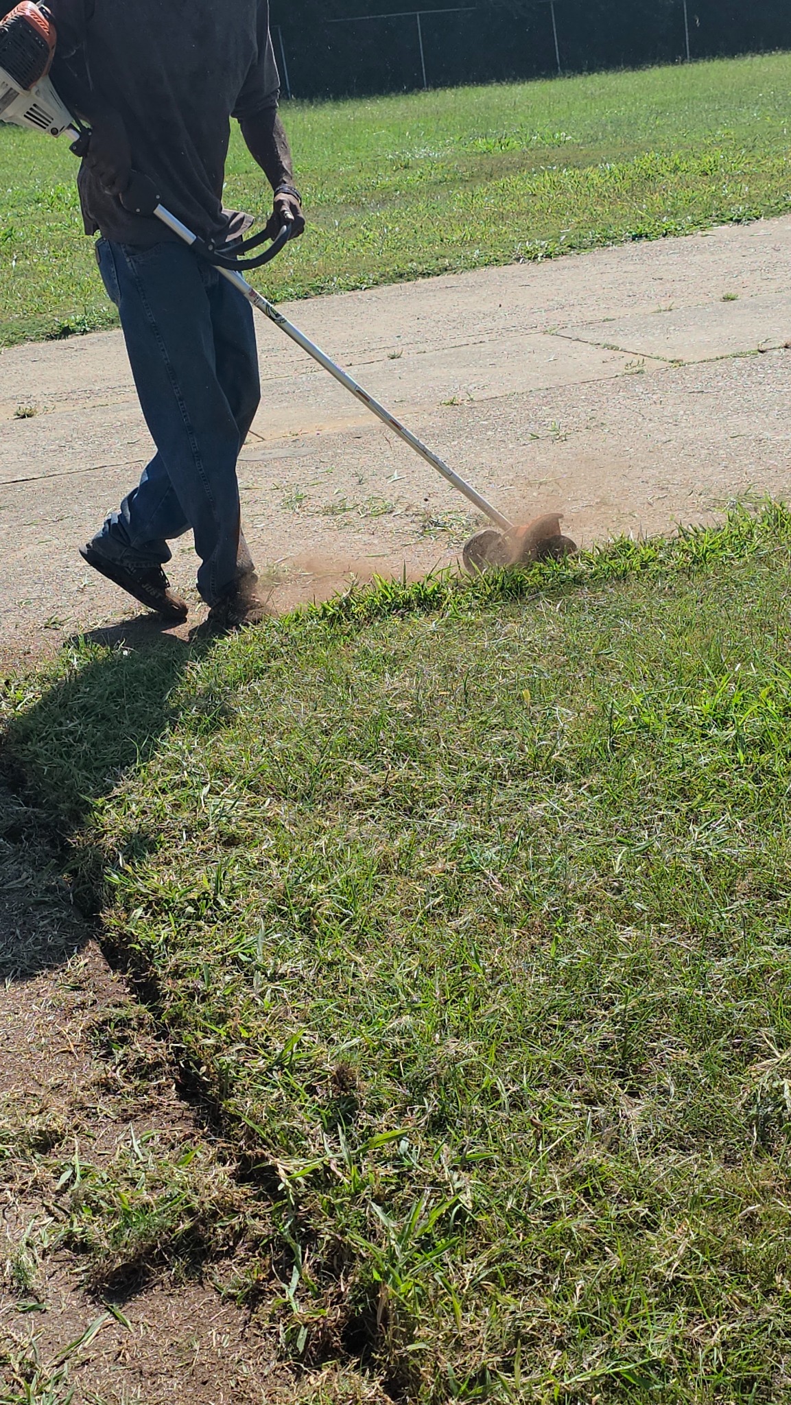 N.I.C.E. fieldwork along a property walkway